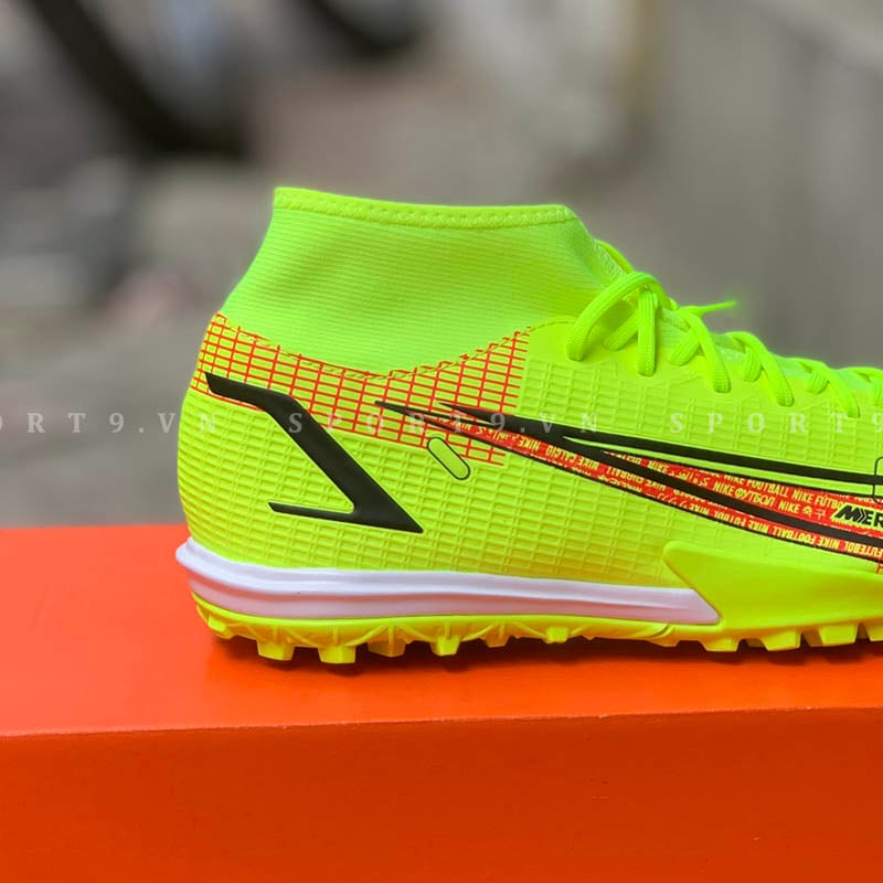 Nike Mercurial Superfly 8 Academy TF Motivation - Volt/Black/Bright Crimson - CV0953-760